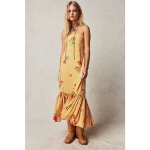 FREE PEOPLE Rosie Posie Midi Dress M / XL